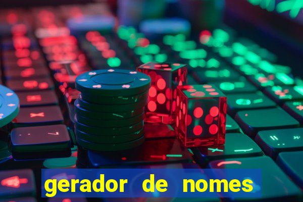 gerador de nomes para jogos